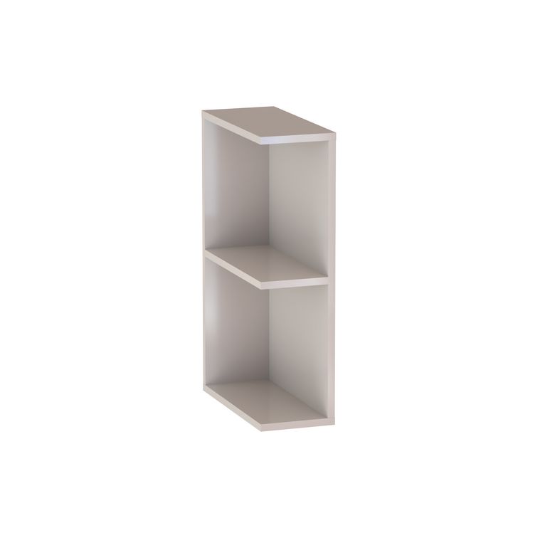 Meuble complément sous-vasque, 2 niches ouvertes H.75 cm, décor verni laqué FORMEO