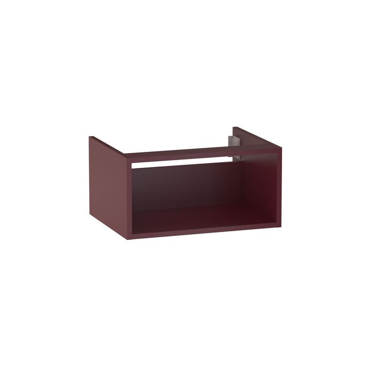 Meuble sous-vasque L.60 cm, niche, décor verni laqué FORMEO
