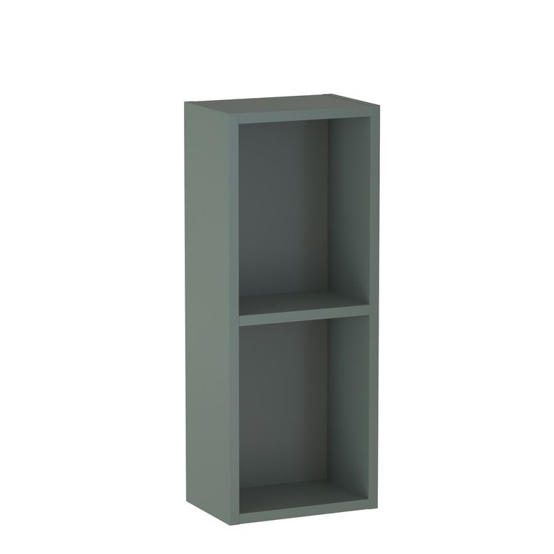 Meuble haut de salle de bains 2 niches, décor verni laqué FORMEO
