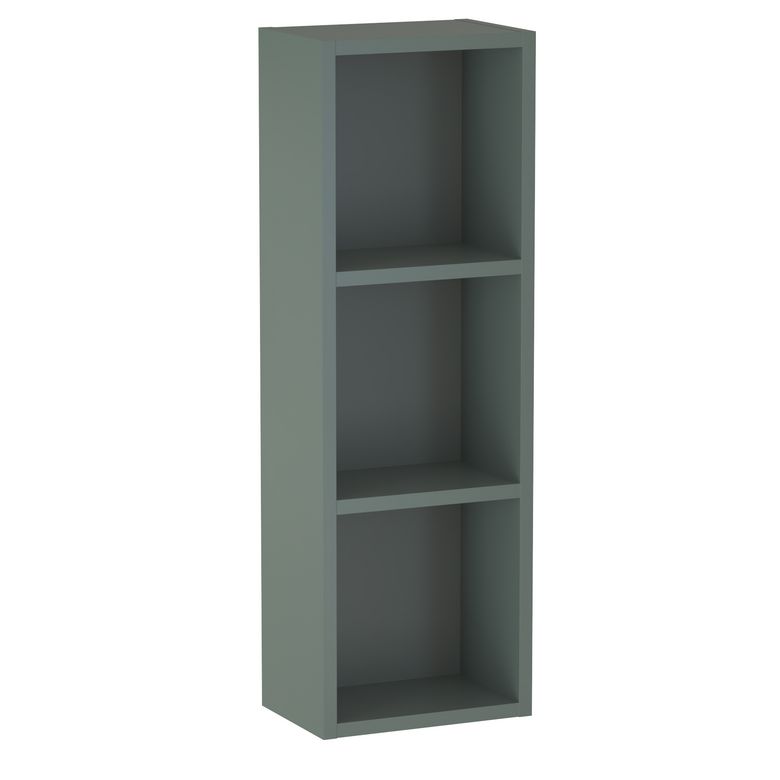 Meuble haut de salle de bains 3 niches, décor verni laqué FORMEO