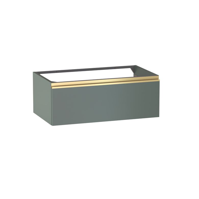 Meuble sous-vasque L.80 cm, 1 tiroir, décor verni laqué FORMEO