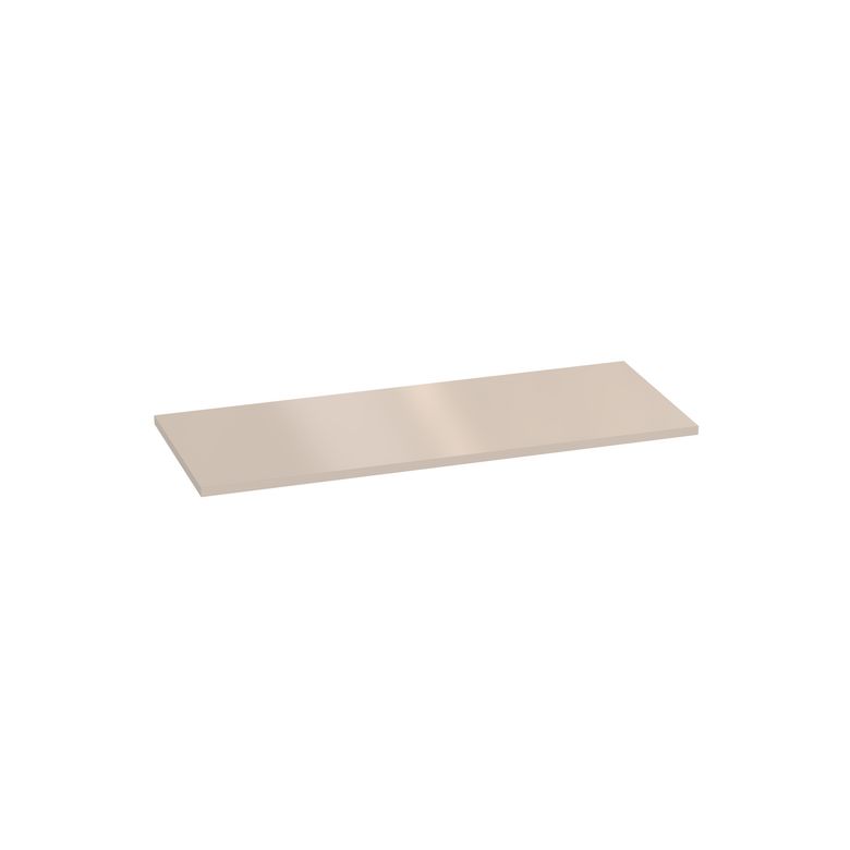 Plan de toilette mélaminé décor vernis laqué ivoire brillant FORMEO