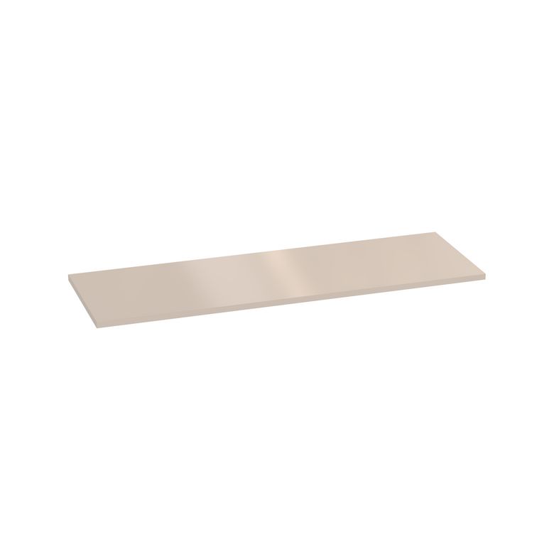 Plan de toilette mélaminé décor vernis laqué ivoire brillant FORMEO