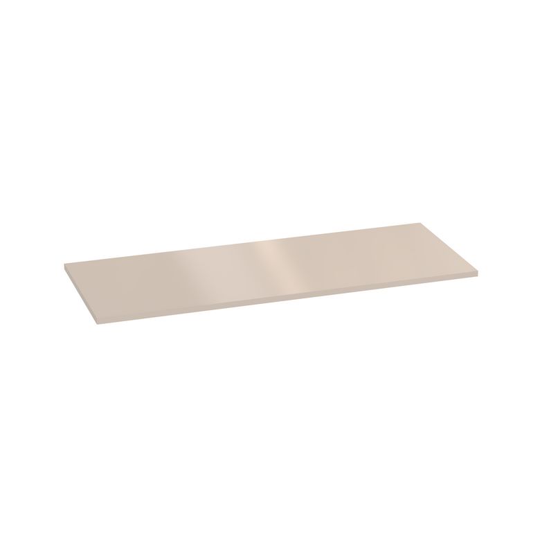 Plan de toilette mélaminé décor vernis laqué ivoire brillant FORMEO