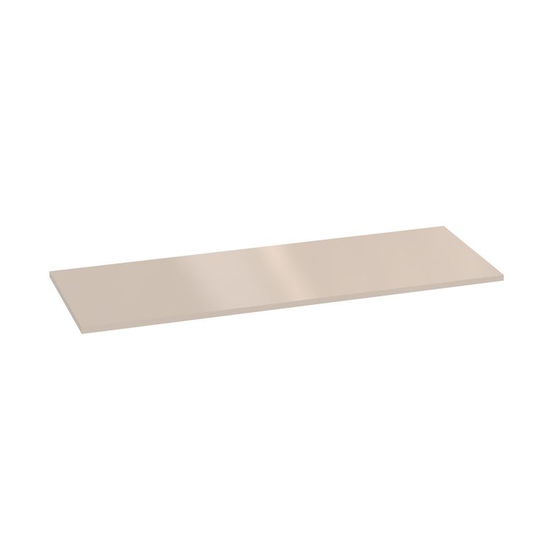 Plan de toilette mélaminé décor vernis laqué ivoire brillant FORMEO