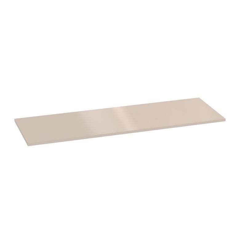 Plan de toilette mélaminé décor vernis laqué ivoire brillant FORMEO