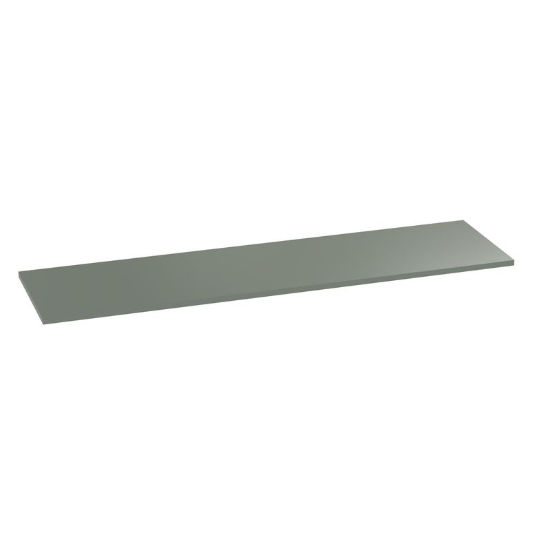 Plan de toilette mélaminé décor vernis laqué eucalyptus mat FORMEO