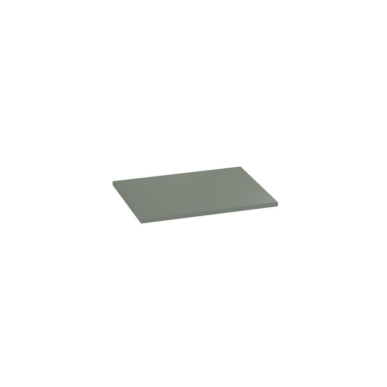 Plan de toilette mélaminé décor vernis laqué eucalyptus mat FORMEO