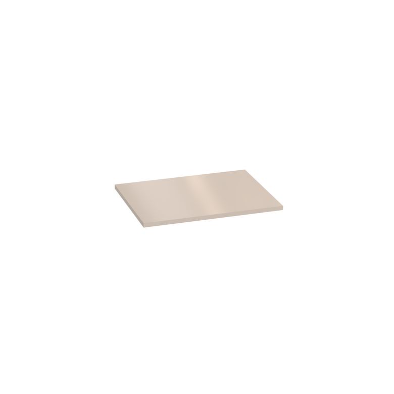 Plan de toilette mélaminé décor vernis laqué ivoire brillant FORMEO