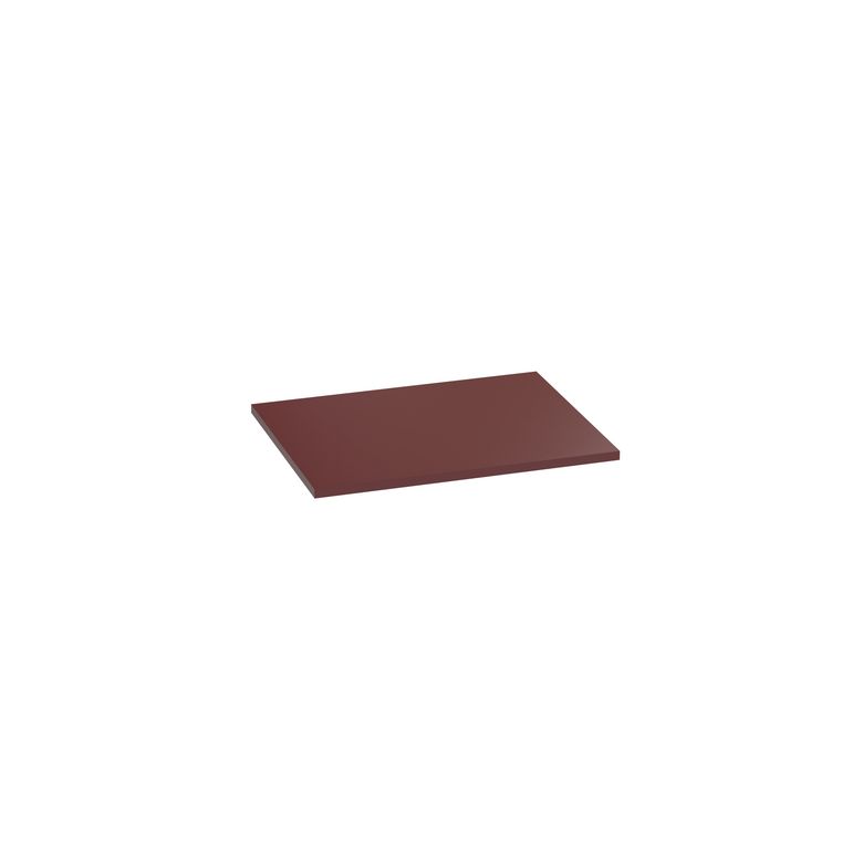 Plan de toilette mélaminé décor vernis laqué rouge grenat mat FORMEO