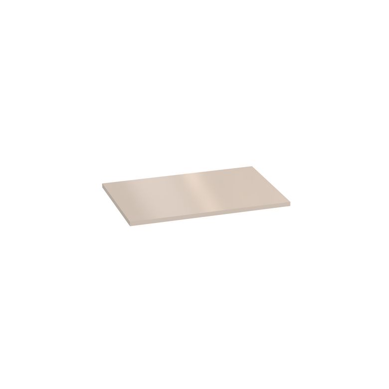 Plan de toilette mélaminé décor vernis laqué ivoire brillant FORMEO