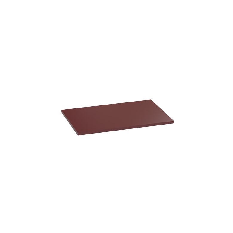 Plan de toilette mélaminé décor vernis laqué rouge grenat mat FORMEO
