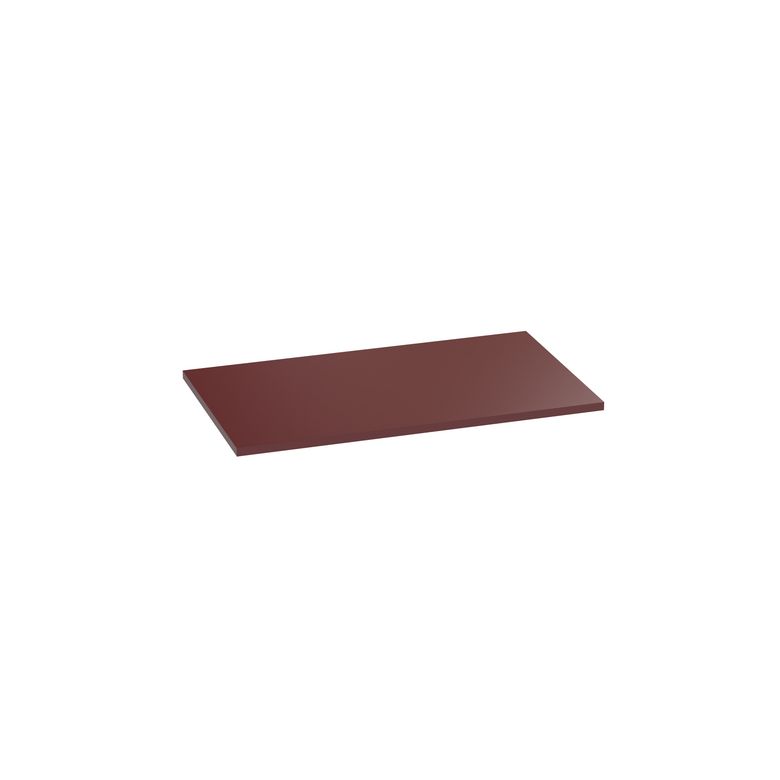 Plan de toilette mélaminé décor vernis laqué rouge grenat mat FORMEO