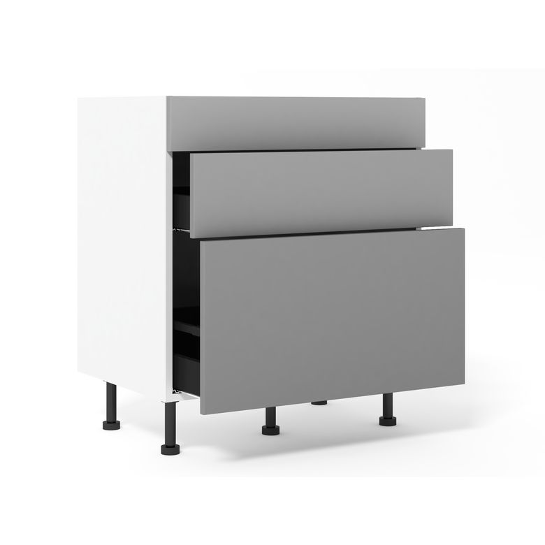 Meuble bas 1 casserolier+1 tiroir+1 faux tiroir