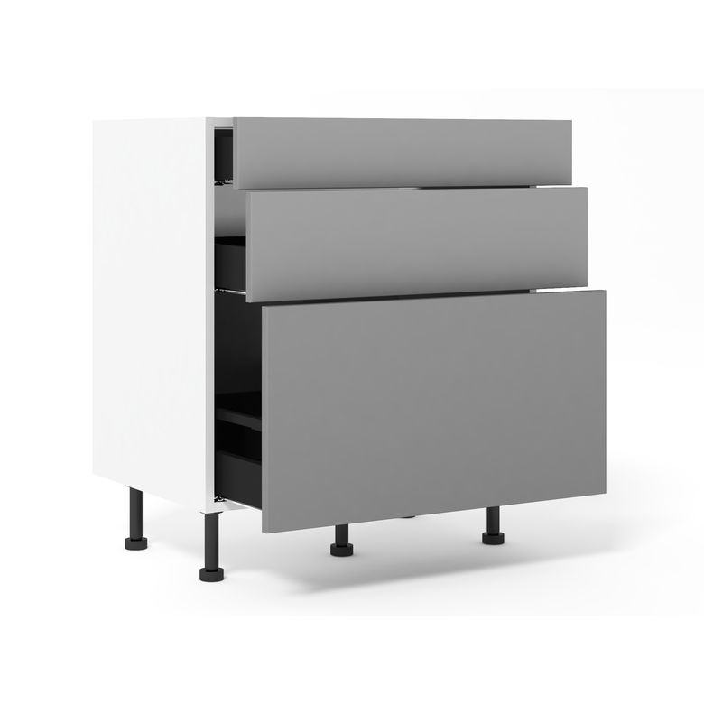 Meuble bas 1 casserolier + 2 tiroirs