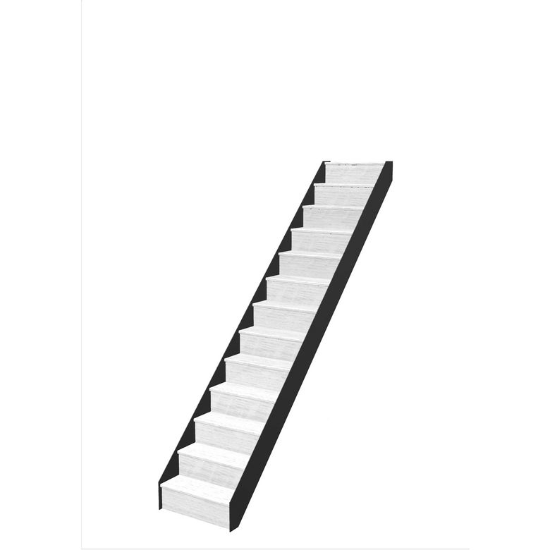 Escalier Esteban droit rampe sans rampe