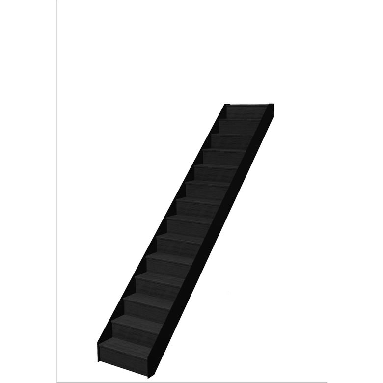 Escalier Esteban droit rampe sans rampe