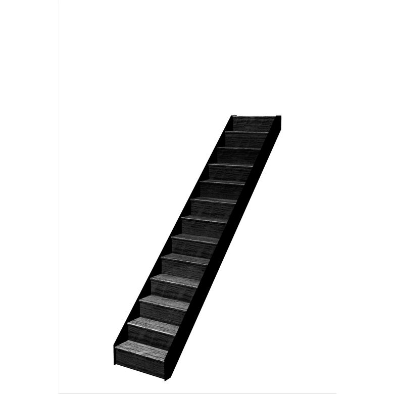 Escalier Esteban droit rampe sans rampe