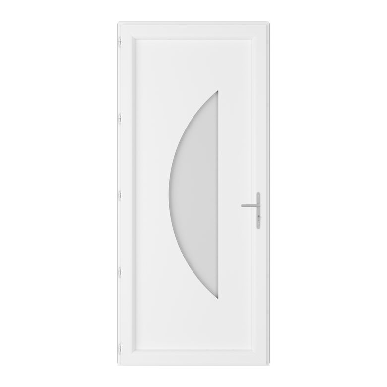 Porte d'entrée ALMONT PVC à barillet 215 x 90 cm-Lapeyre