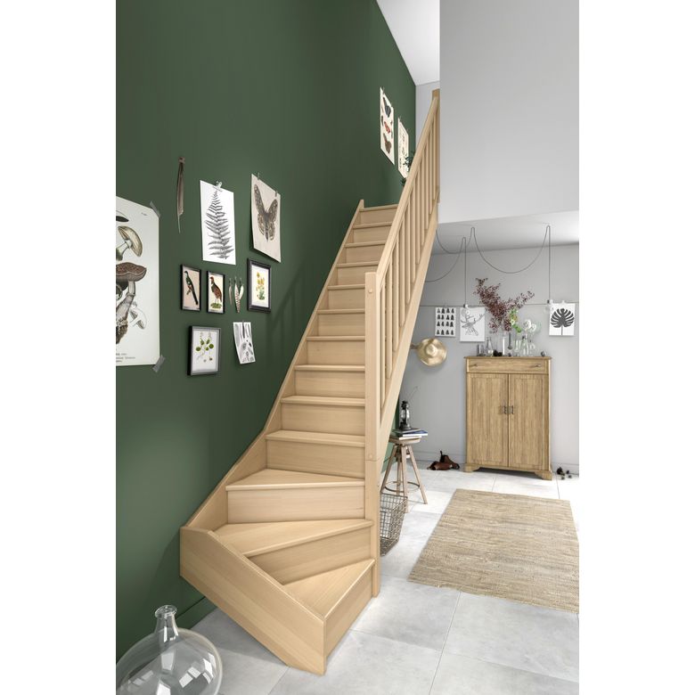 Escalier Uno droit sans rampe - Lapeyre