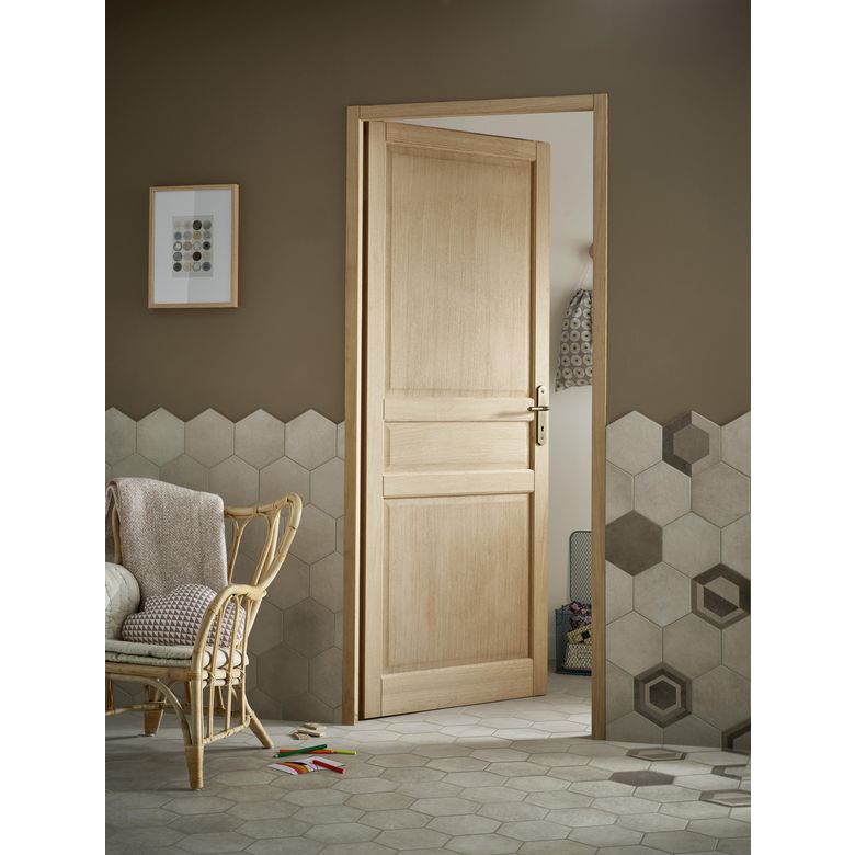 Bloc-porte Chêne plaqué CLASSIQUE huisserie 72-Lapeyre