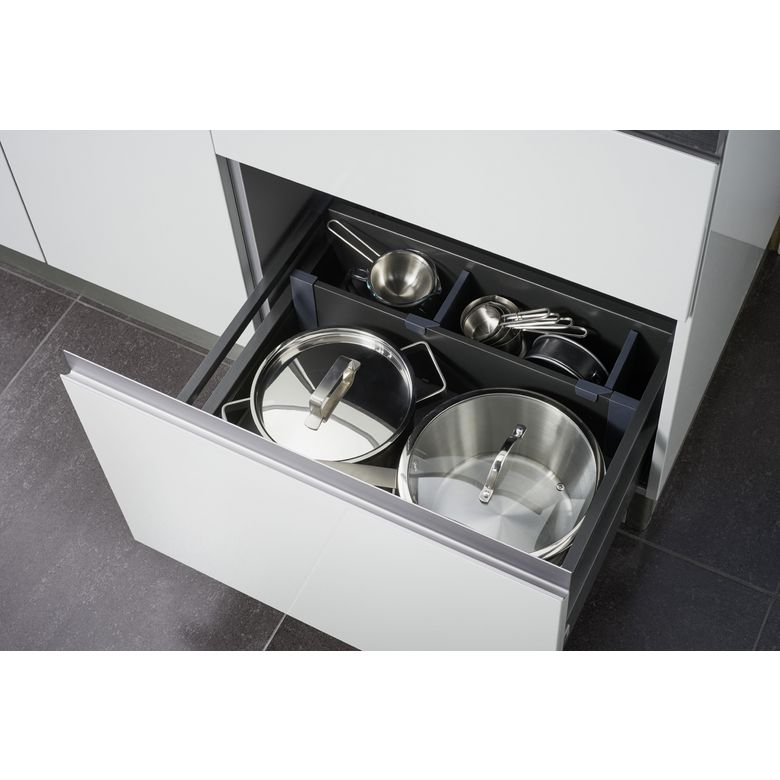 Séparateur tiroir cuisine gris anthracite