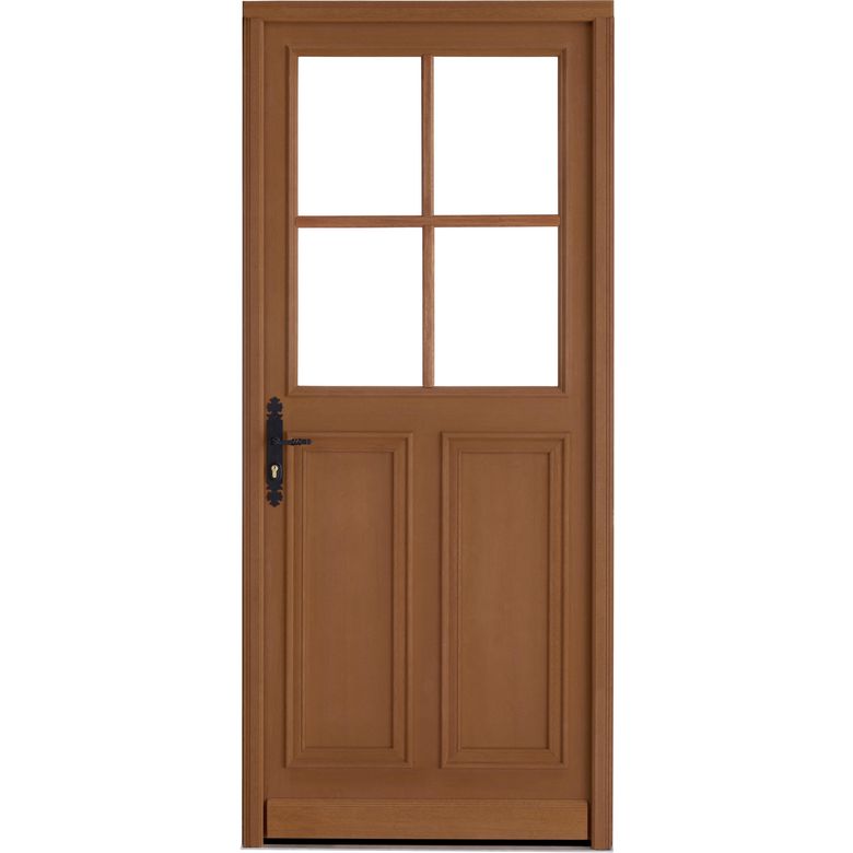 Porte d'entrée* bois exo CHAMBON s/petit-bois+barillet 30x35-H.200 x l.80 droite Main Image