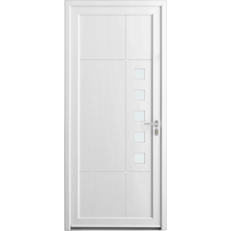 Porte d'entrée Aubin PVC - Portes - Lapeyre
