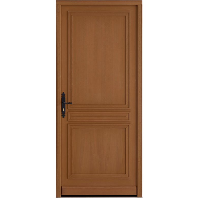 Porte d'entrée* bois exotique TALMONT + barillet 30x35 - H.215 x l.90 droite Main Image