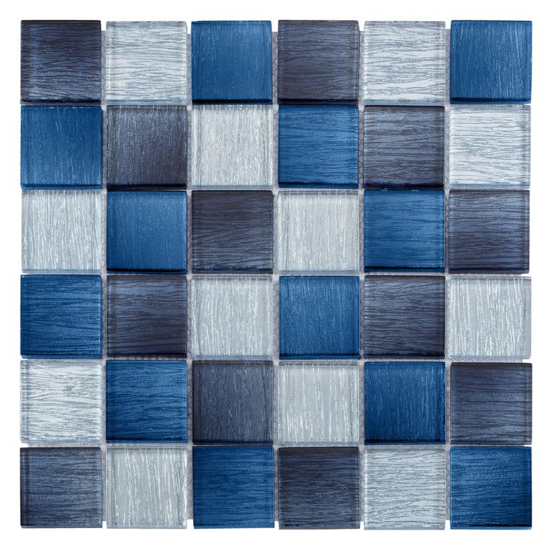 Mosaïque verre soie bleue 29.8x29.8 Main Image