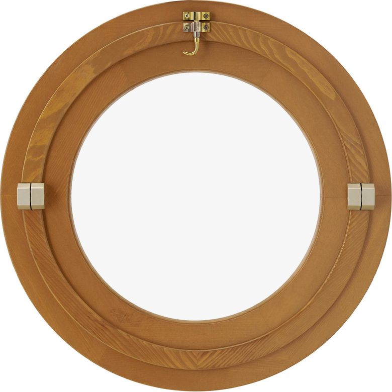 Oeil-de-Boeuf basculant bois PIN foncé diamètre 60 pour Tableau 54 Main Image