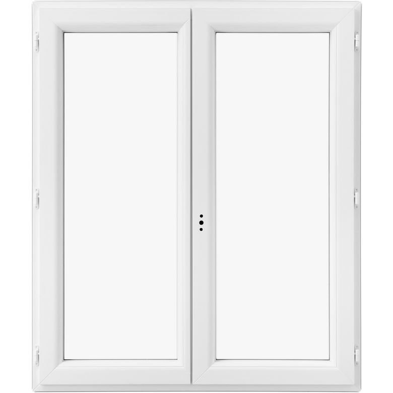 Fenêtre 2 vantaux PRIA PVC Blanc H.62 x l.97 pour Tableau H.60 x l.90 Main Image
