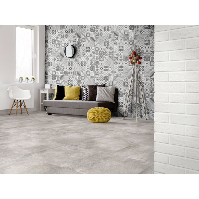 Carrelage décor GATSBY mat 60 x 60 cm - Sols et murs - Lapeyre