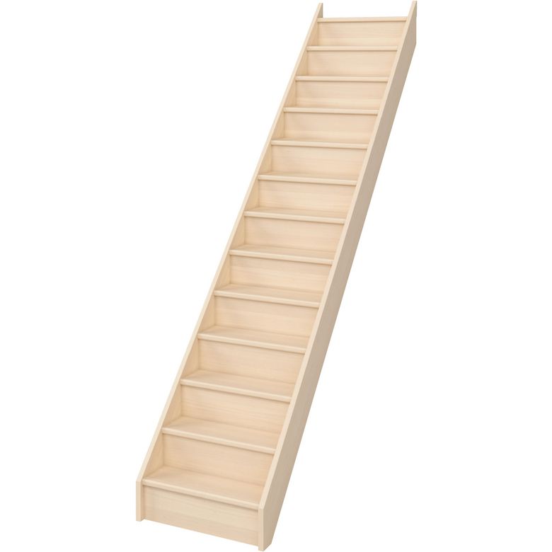 Escalier Uno droit sans rampe - Lapeyre