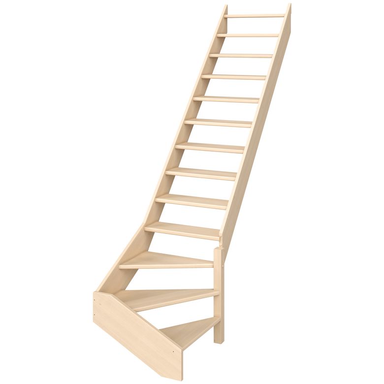 Escalier Kino/Ludo quart tournant bas sans rampe - Lapeyre