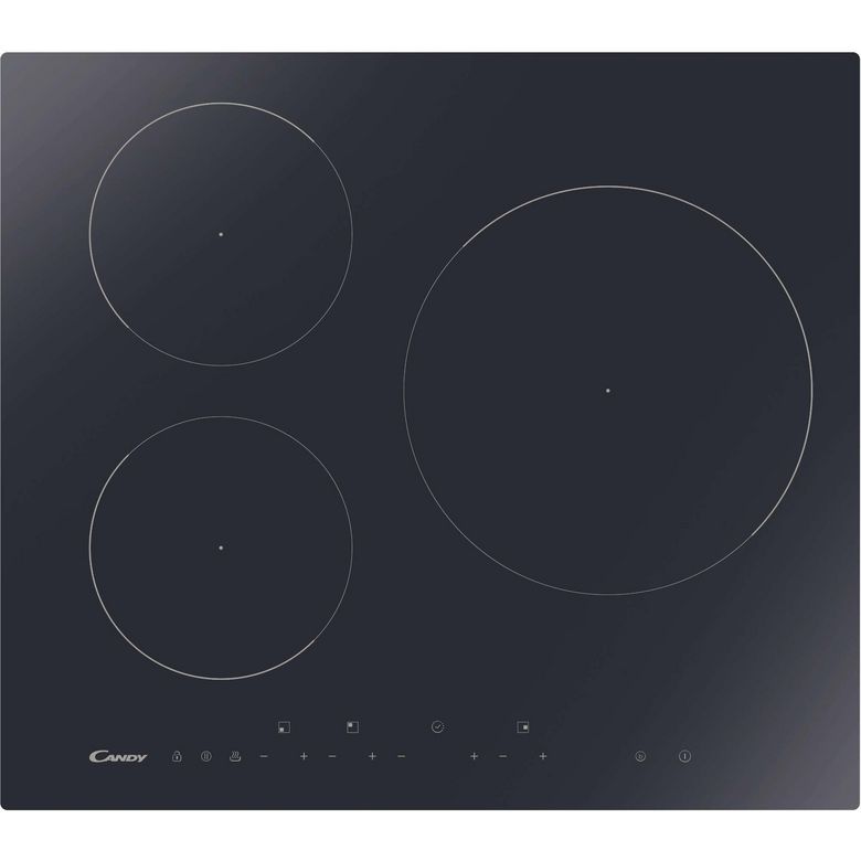 Table induction noir 3 foyers Candy CIS633DTT1 Main Image
