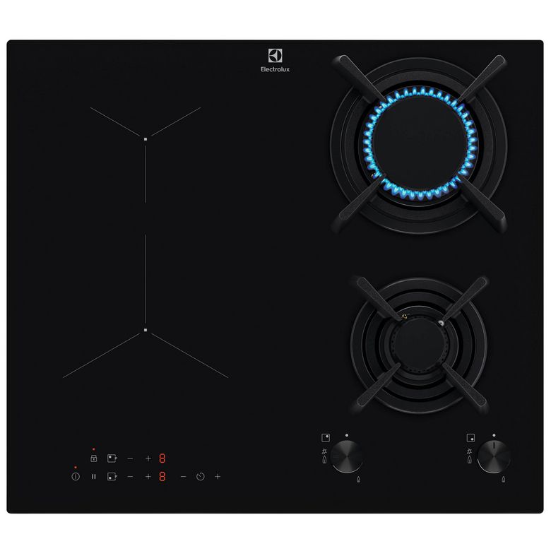 Table mixte gaz/induction noir Electrolux KDI640713K Main Image