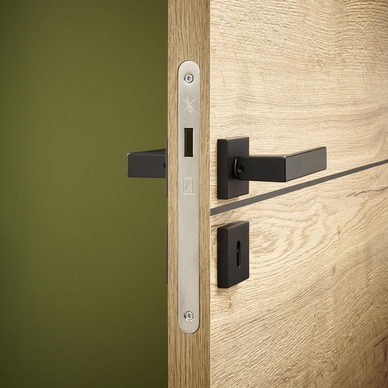 Bloc-porte ROXIE fin de chantier acoustique inserts inox | Lapeyre