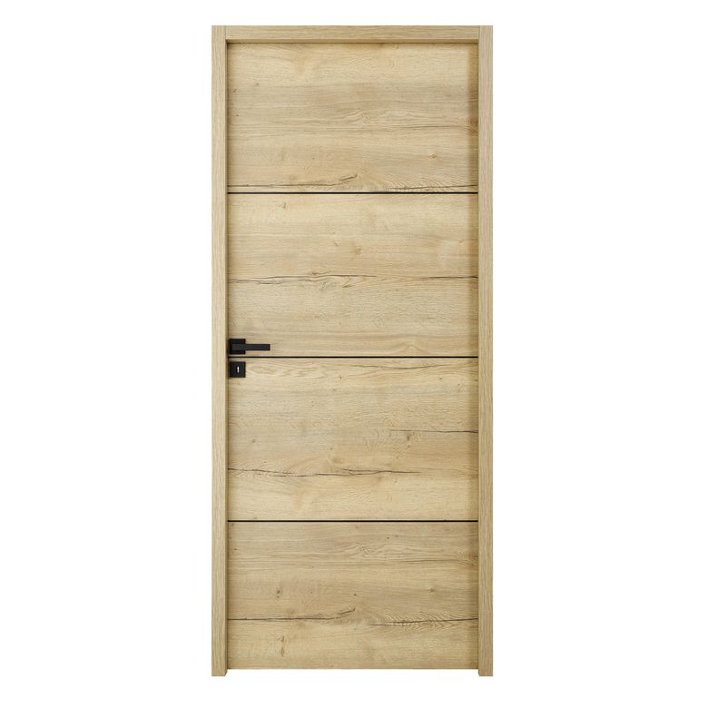 Bloc-porte ROXIE acoustique inserts noir | Lapeyre