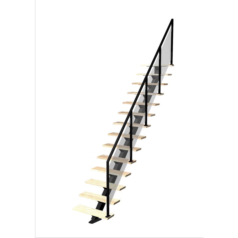 Escalier Elliot droit rampe Evence