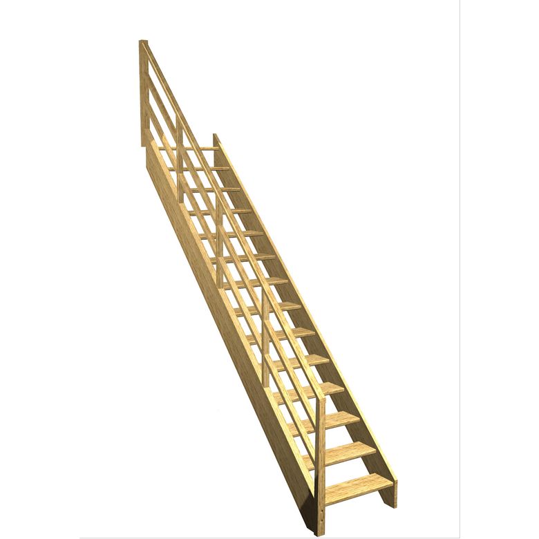 Escalier Aria droit rampe Eden