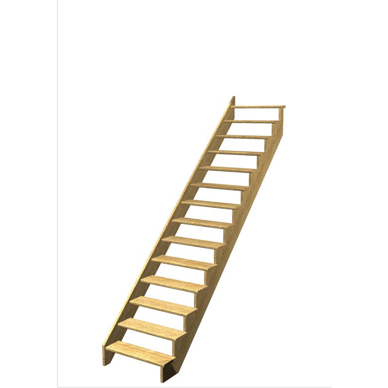 Escalier Ouessant droit sans rampe