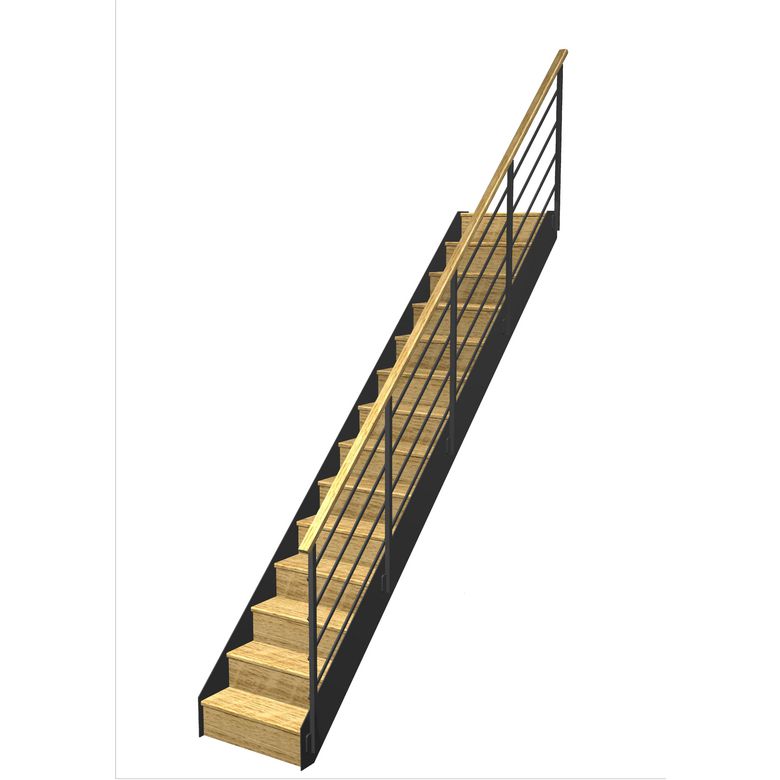 Escalier Esteban droit rampe Eva