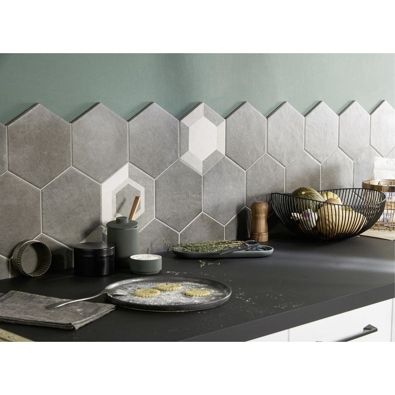 Carrelage murs et sols GOAL hexagonal 21 x 18,2 cm