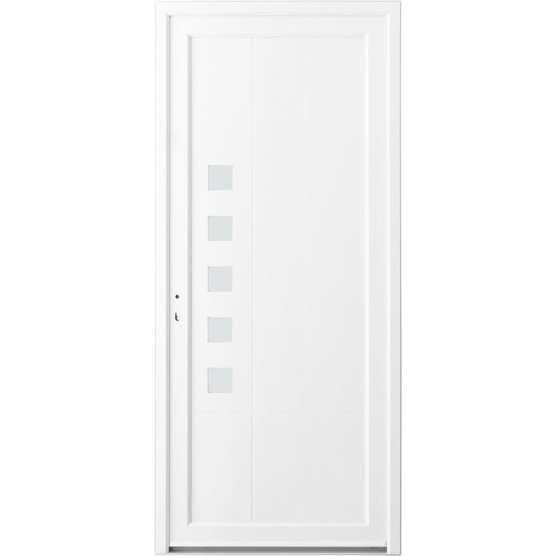 Porte d'entrée** PVC Aubin avec barillet H.215 x l.90 droite Main Image