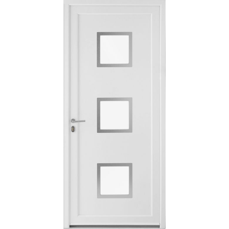 Porte d'entrée*** PVC LOTHEY avec barillet H.215 x l.90 droite Main Image