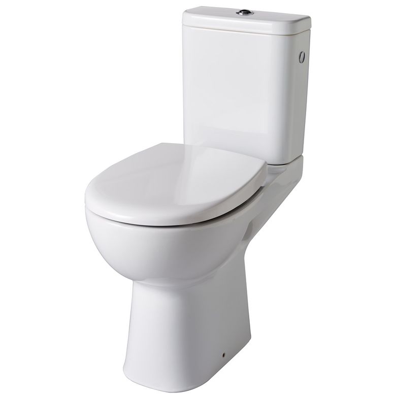 Wc à poser PLUTON blanc SH sans bride surélevé+abattant fdc 2022 Main Image