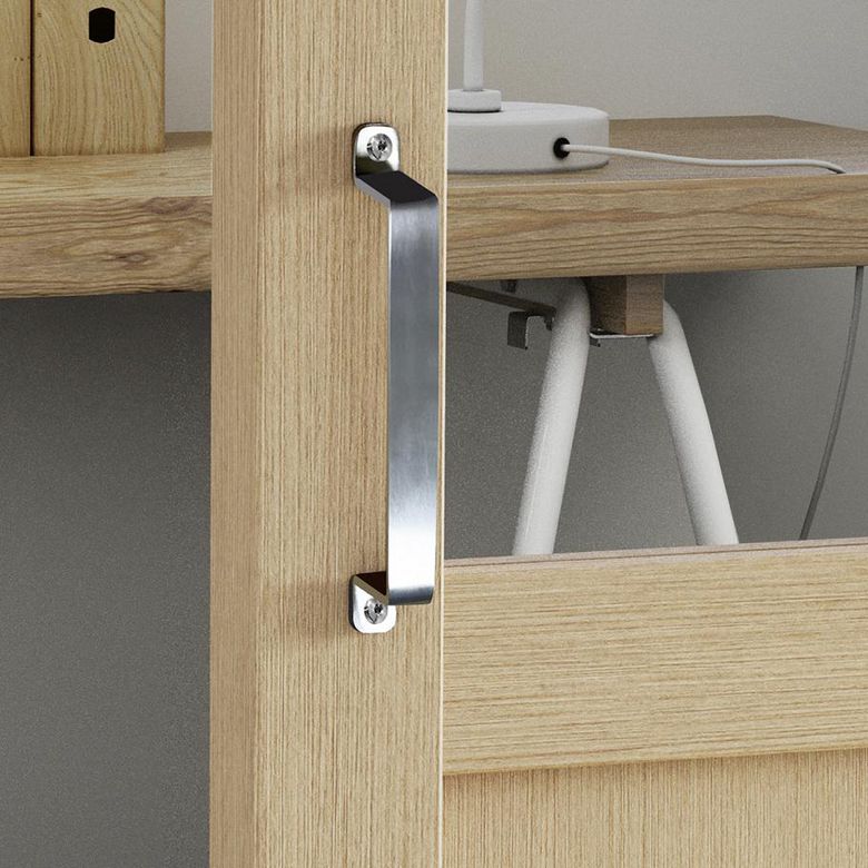 Ensembe de 2 poignées ATELIER INOX à visser pour porte coulis. Verrière Main Image