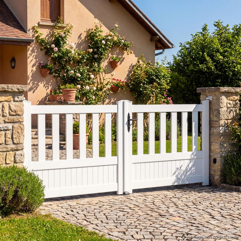 Portail battant PVC Estérel