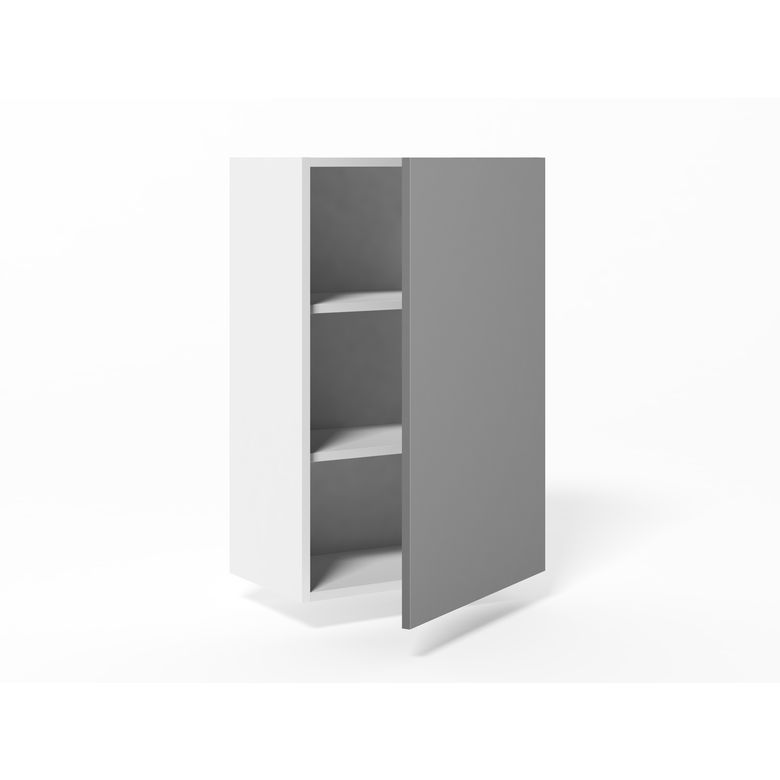 Meuble haut de rangement H.91 cm - 1 porte, 2 tablettes